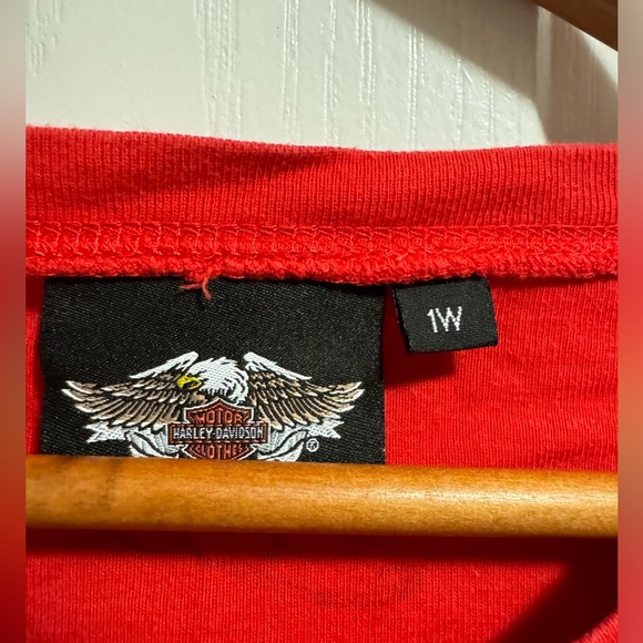 Harley Davidson rhinestone embellished baby tee - 1W - Picture 2 of 4